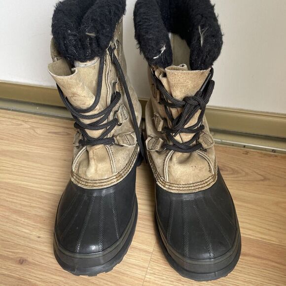 Sorel Men's Caribou Boots Size 8 Made In Canada Kaufman Wool Liners Winter *READ - Picture 6 of 12